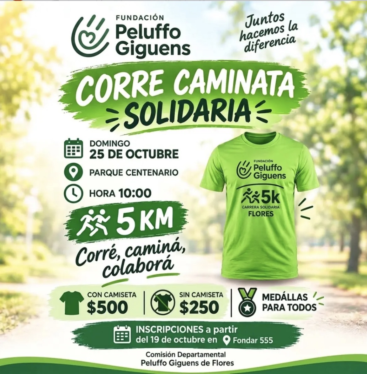 Foto de Peluffo Giguens Carrera Solidaria Flores